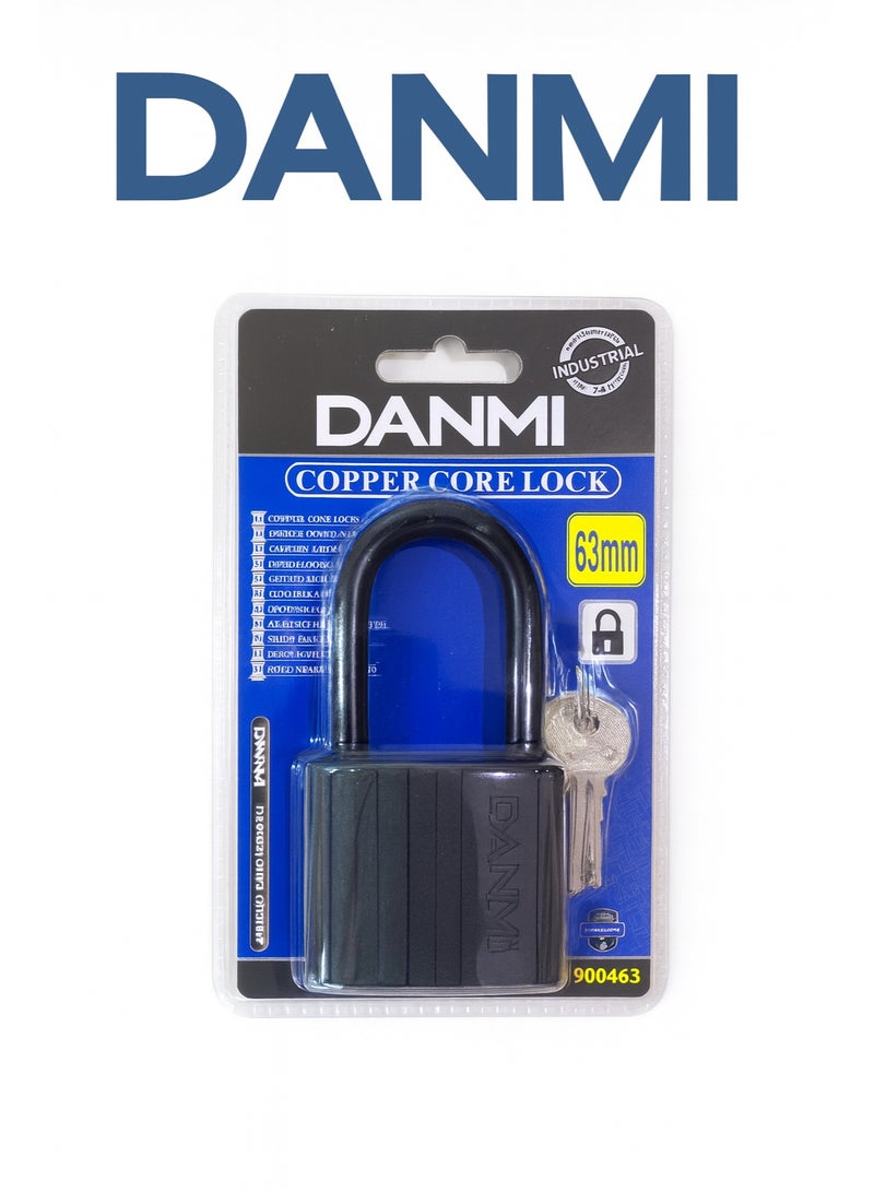 DANMI 63mm Security Padlock – Industrial Heavy-Duty Copper Core Lock for Doors, Gates & Warehouses - Image 1