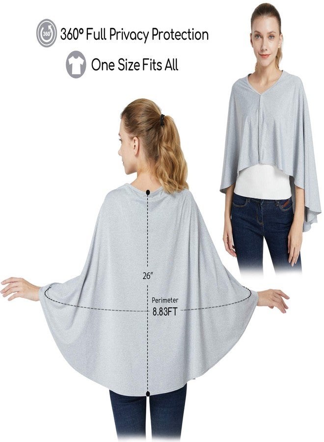 Kefee Kol Nursing Cover & Baby Nursing Poncho,Multi Use Breastfeeding Cover for CarSeat Canopy, High Seat Cover, Stroller Cover, Shopping Cart Cover,Nursing Scarf for Boy and Girl by Kefee Kol (Grey) - Image 5