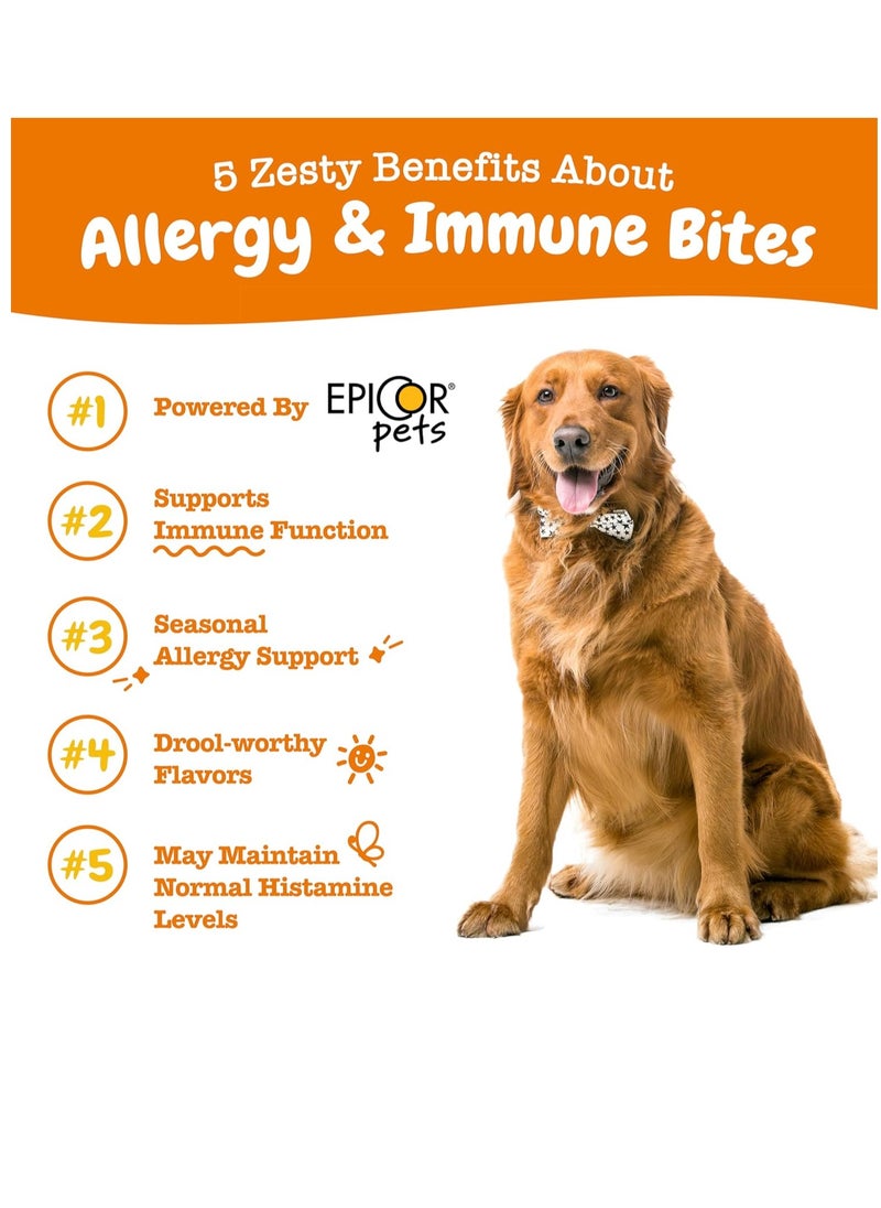 Zesty Paws - Immune Allergen Bites for Dogs All Ages Lamb 90 Soft Chews 12.7oz 360g - Image 1