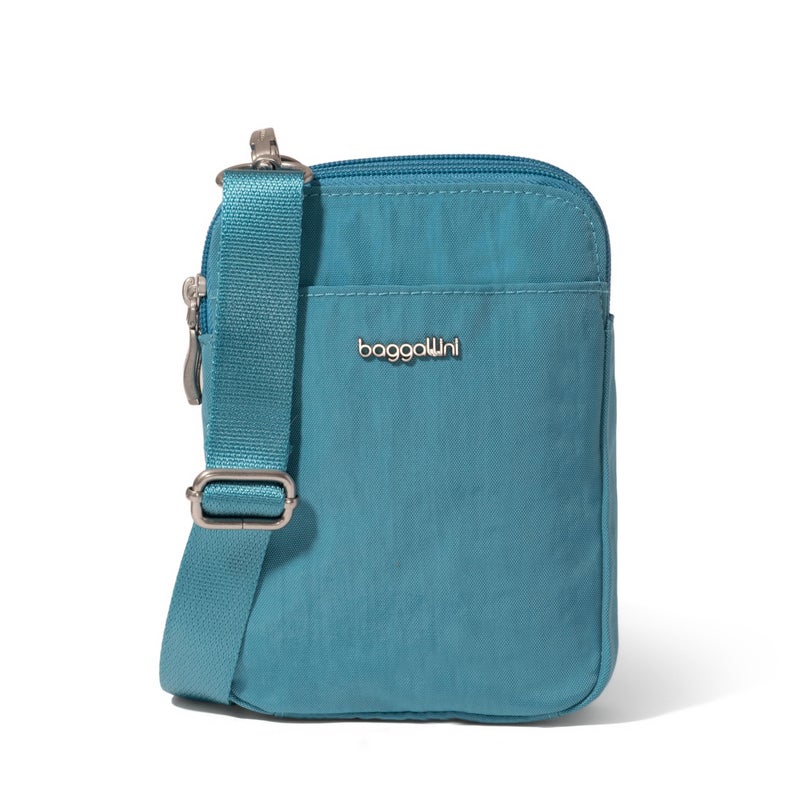 Baggallini Modern Take Two RFID Crossbody - 5"x7" Lightweight Small Phone Wallet Crossbody Bag - Nylon Travel Purse - Image 1