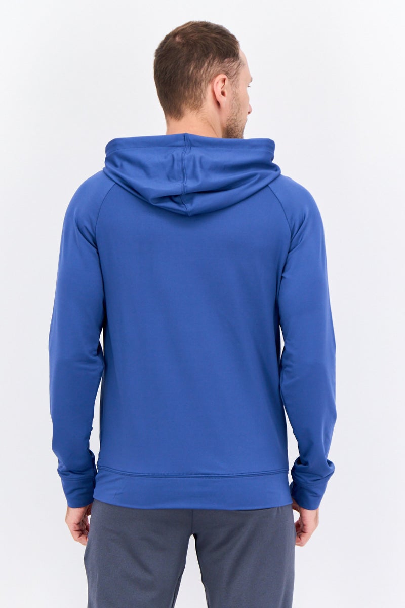 Gaiam Men Slim Fit Long Sleeves Training Hoodies, Navy  - Image 3