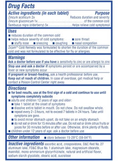 ZICAM Cold Remedy Rapidmelts, Elderberry Citrus Flavor, 25 Count (Pack Of 1)  - Image 2