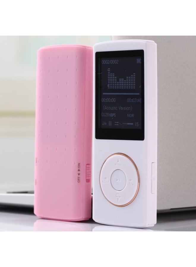 Exclusive MP4 Mini Running E-book MP3 Walkman Lossless Music Four-generation Player Stylish Portable-Body Color:Pink-Memory Capacity:4GB