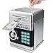 Totola Piggy Bank Electronic Mini ATM for Kids Baby Toy Safe Coin Banks Money Saving Box Password Code Lock for ChildrenBoys Girls Best Gift Silver - Image 2
