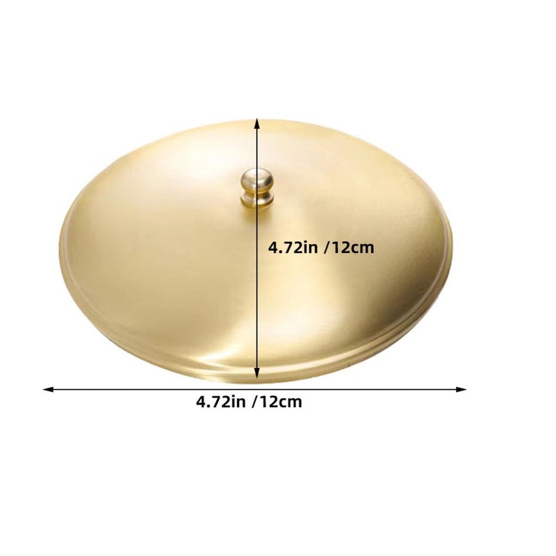 Windproof Brass Ashtray Dome Lid Cover for Outdoor Cigarette Butt Receptacle - Image 3