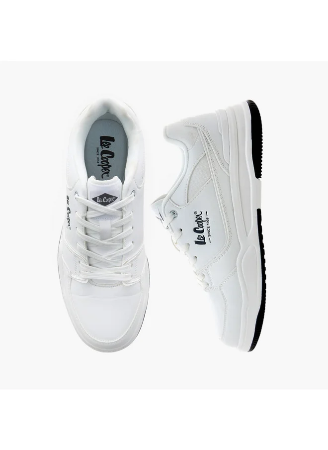 Lee Cooper Men's Logo Detail Lace-Up Sneakers