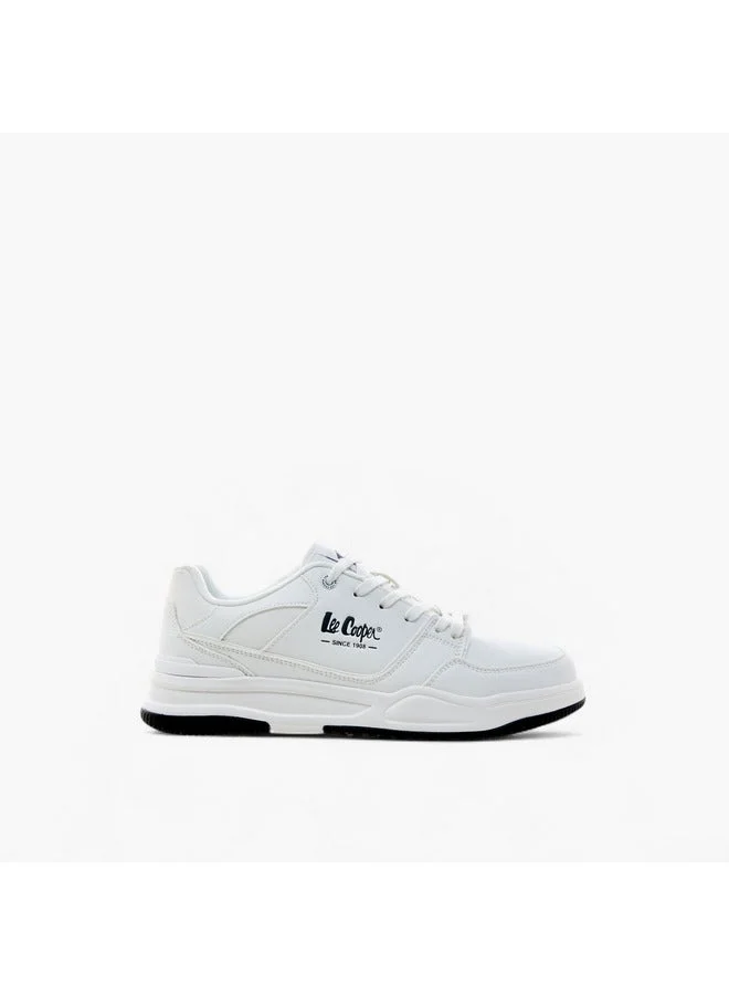 Men's Logo Detail Lace-Up Sneakers