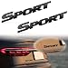 NTNEV 2PCS 3D Metal Sport Emblem Car Tailgate Decal Personalise 3D Premium Decals Trunk Fender 3D Sticker Modification Black - Image 2