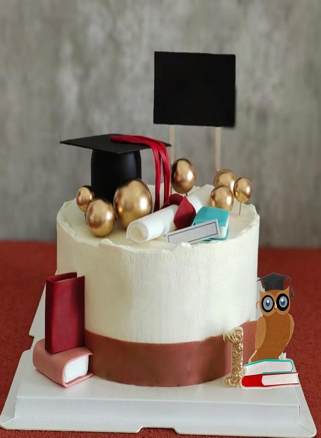 MINFEIDMS Graduation Fondant Molds Grad 3D Silicone Moulds Owl Bachelors Cap Scroll Molds Graduation Uniform Mold For Cake Decorating Cupcake Topper Candy Chocolate Gum Paste Polymer Clay - Image 3