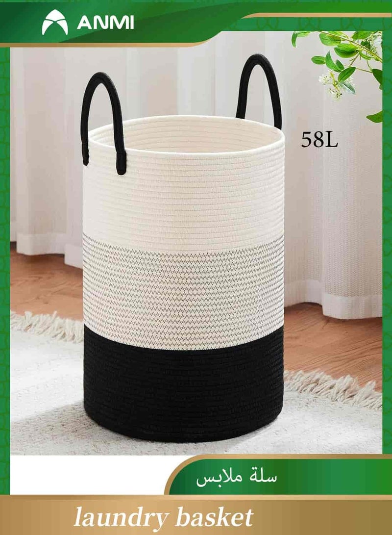 أنمي سلة غسيل مقاس 38×50 سم للألعاب والملابس المتسخة في غرفة المعيشة وغرفة الحمام وغرفة النوم (58 لتر) - Image 1