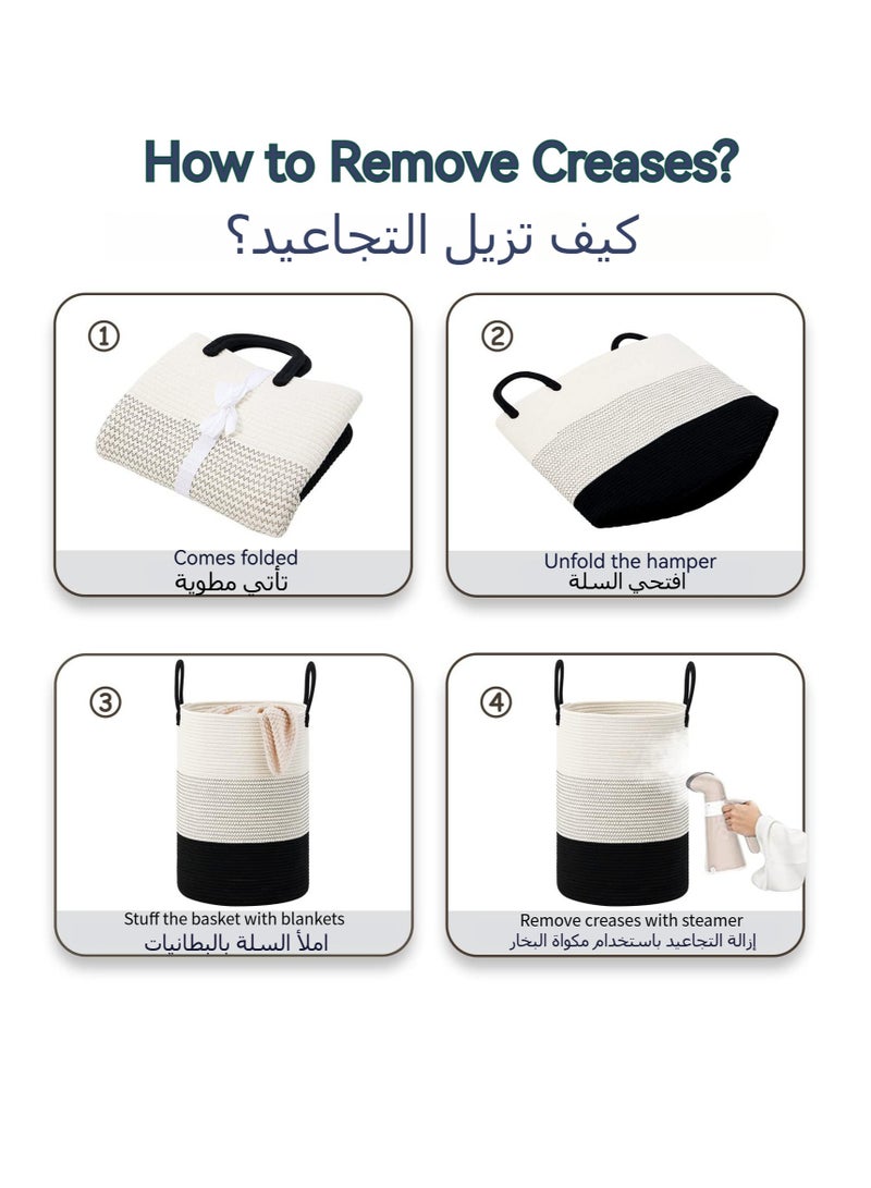 أنمي سلة غسيل مقاس 38×50 سم للألعاب والملابس المتسخة في غرفة المعيشة وغرفة الحمام وغرفة النوم (58 لتر) - Image 4