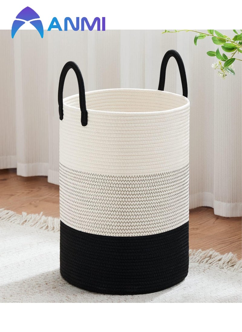 Anmi 38x 50cm Laundry Basket for Toys, Dirty Clothes in Living Room, Bathroom, Bedroom （58L）  - Image 1