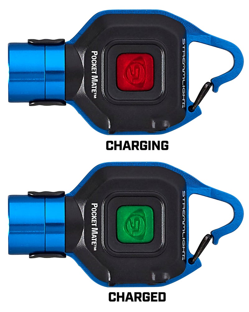 Streamlight 73302 Pocket Mate 325-Lumen Pocket Keychain/Clip-on USB Rechargeable Flashlight, Blue - Image 5