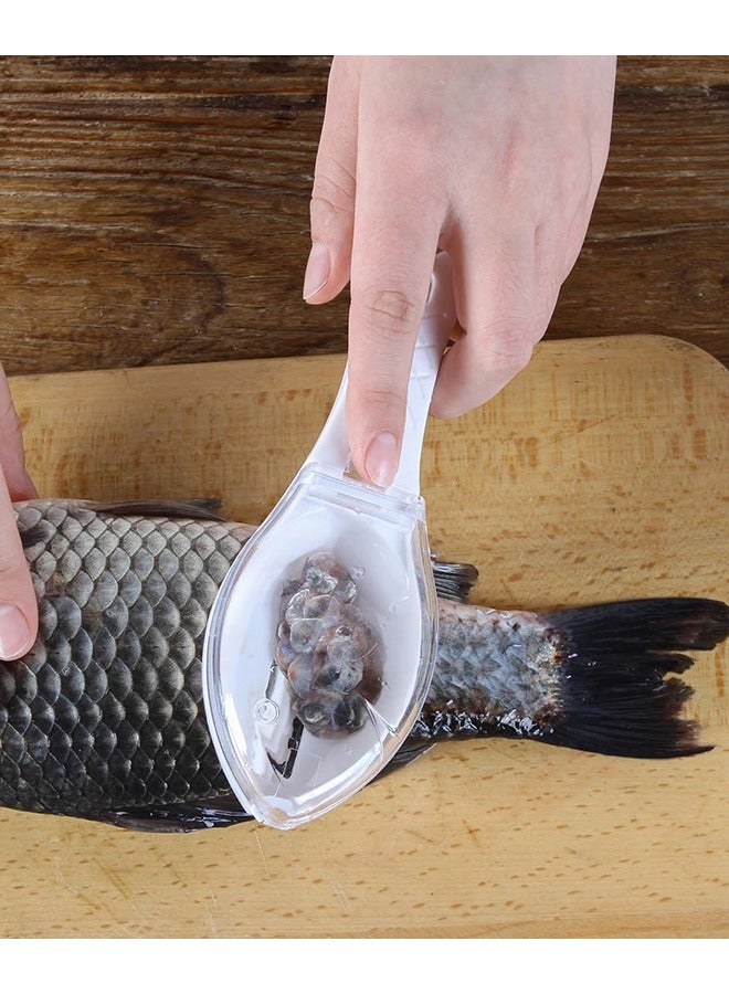 Fish Scales Graters Scraper Fish Cleaning Tool Scraping Scales Device with Cover Home Kitchen Cooking Fish Tool Kitchen Tools  - Image 2