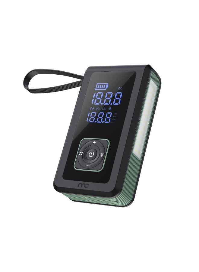 MYCANDY CJ-E200 Car Jumper & Inflator | 12000 mAh Power Bank | Emergency Jump Starter | Portable & Durable | Black - Image 1