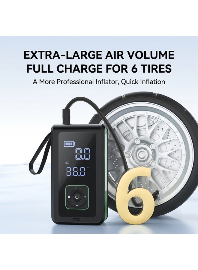 MYCANDY CJ-E200 Car Jumper & Inflator | 12000 mAh Power Bank | Emergency Jump Starter | Portable & Durable | Black - Image 4
