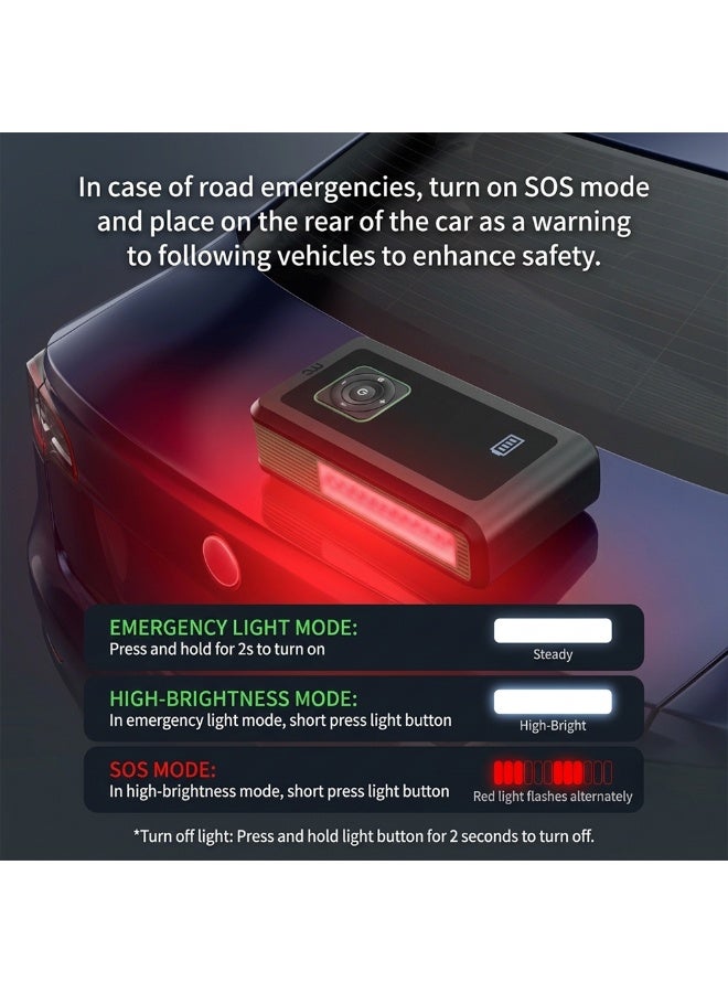 MYCANDY CJ-E200 Car Jumper & Inflator | 12000 mAh Power Bank | Emergency Jump Starter | Portable & Durable | Black - Image 5