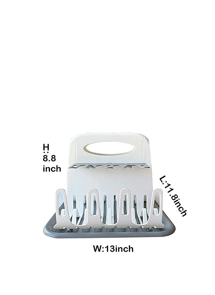 Arabest Baby Milk Bottles Drying Rack Portable Cleaning Dryer Storage Holder Multi-Layer Detachable with Drain Tray Drying Rack for Kids  - Image 2
