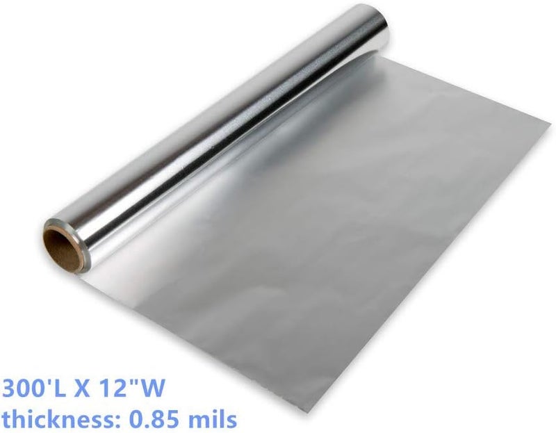 BBQMFG Heavy Duty Aluminum Foil, Food Grade Aluminum Foil Roll 12 Inches X 300 Feet - 300 Square Feet, 0.85mil Thickness - Image 4