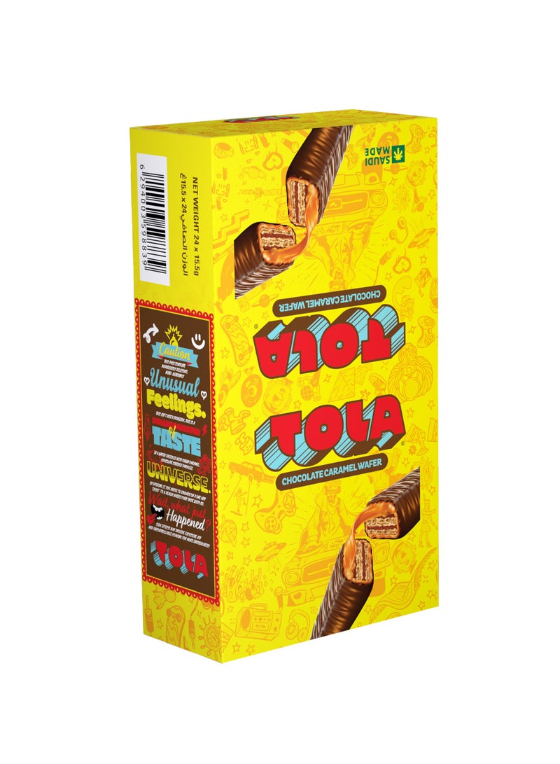 تولا رقائق الشوكولاتة والكراميل 24x15.5جم - Image 5