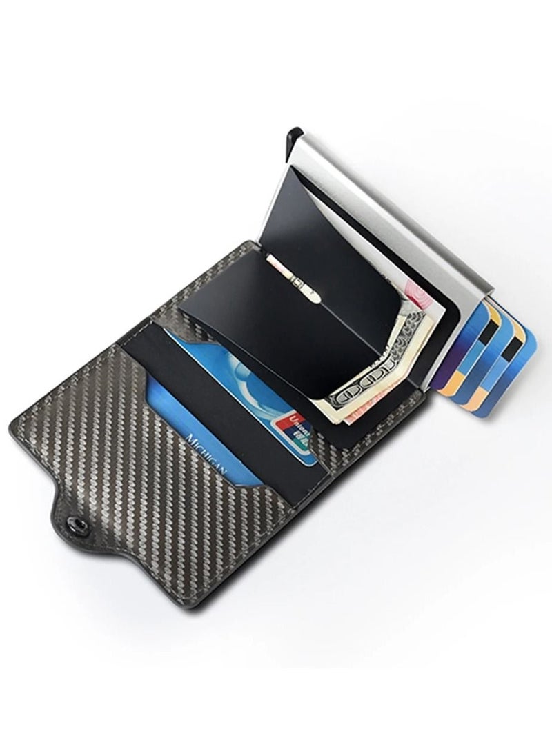 Generic - Rfid Card Holder Men Women Airtag Wallet Money Bag Leather Purse Slim Thin Wallets For Apple AirTags Tracker Air Tag - Image 1