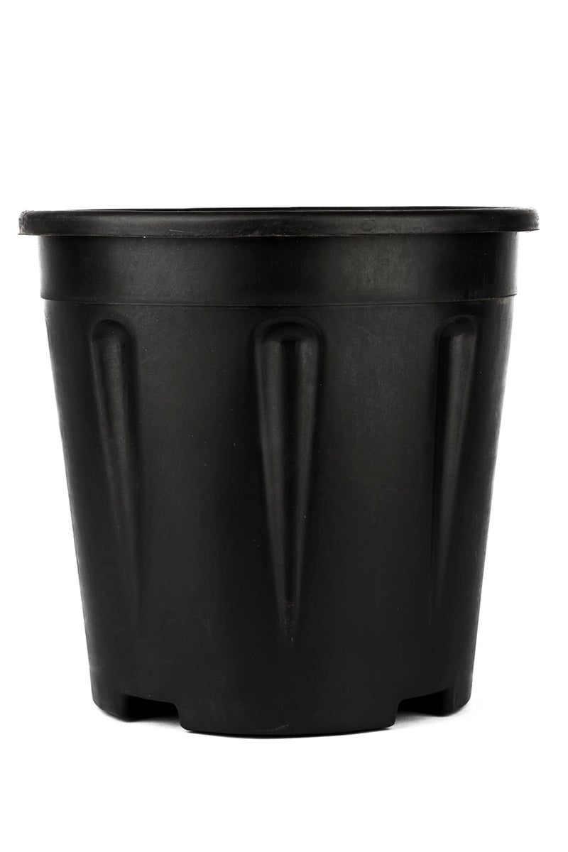 Tim Tim Agro 8 Inch Nursery Pots, 15 Packs Variety Plastic Pots with Drainage Hole, Plant Containers for Seedlings, Succulents, Transplanting (8 Inch, Black-Round) (Black - Round) - Image 4