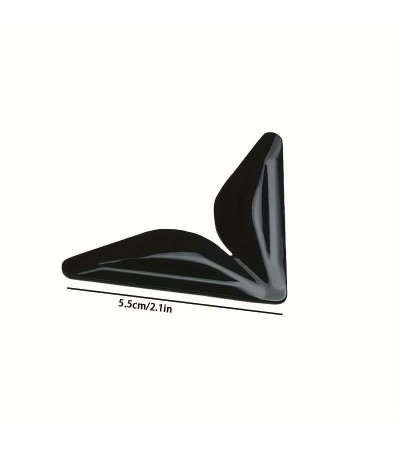 Black Invisible Car Door Corner Buffers 4 Pack Scratch Protection Front Rear - Image 2