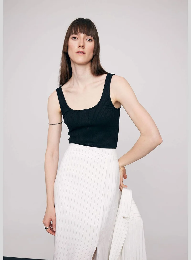 DeFacto Woman Round Collar Knitted Athlete