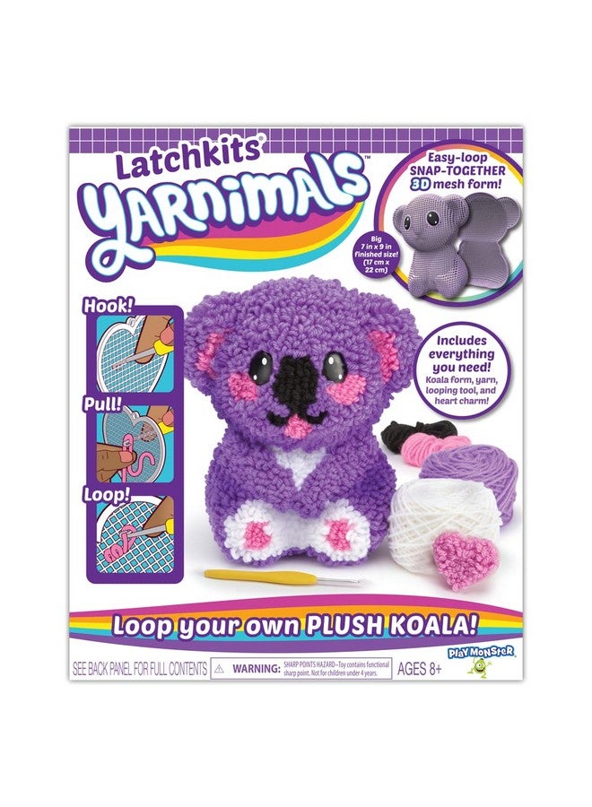 PlayMonster Yarnimals Koala - Loop Your Own Koala - Craft Kit - Make Your Own Animal Toy - Ages 8+ - Image 1