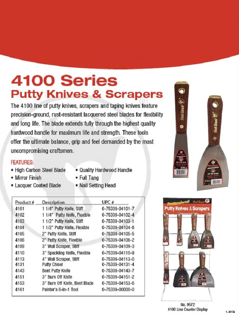 Red Devil 4131 1.25-Inch Putty Chisel - Image 2