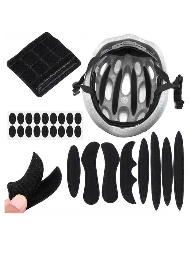 تمر (فاكهة) 27 قطعة مجموعة وسادات عالمية لخوذة الدراجة – وسائد رغوية قابلة للتنفس بديلة لخوذات الدراجات الهوائية والنارية، وسائد تمتص العرق لراحة وتثبيت محسن - Image 2