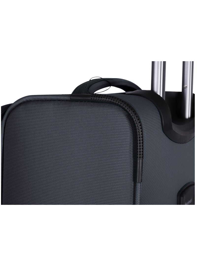 إيمينينت طقم حقائب سفر بعجلات قابلة للتوسيع من  قطع، حقيبة سفر ناعمة للجنسين من البوليستر، خفيفة الوزن مع قفل  وعجلات دوارة مزدوجة، أسود - Image 5