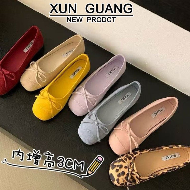 Inner Height Increasing Mary Jane Shoes Genuine Leather Women'S Shoes 2025 Spring Dress Slip-On Ballet Shoes Soft-Soled Single-Layer Shoes For Women - Image 3