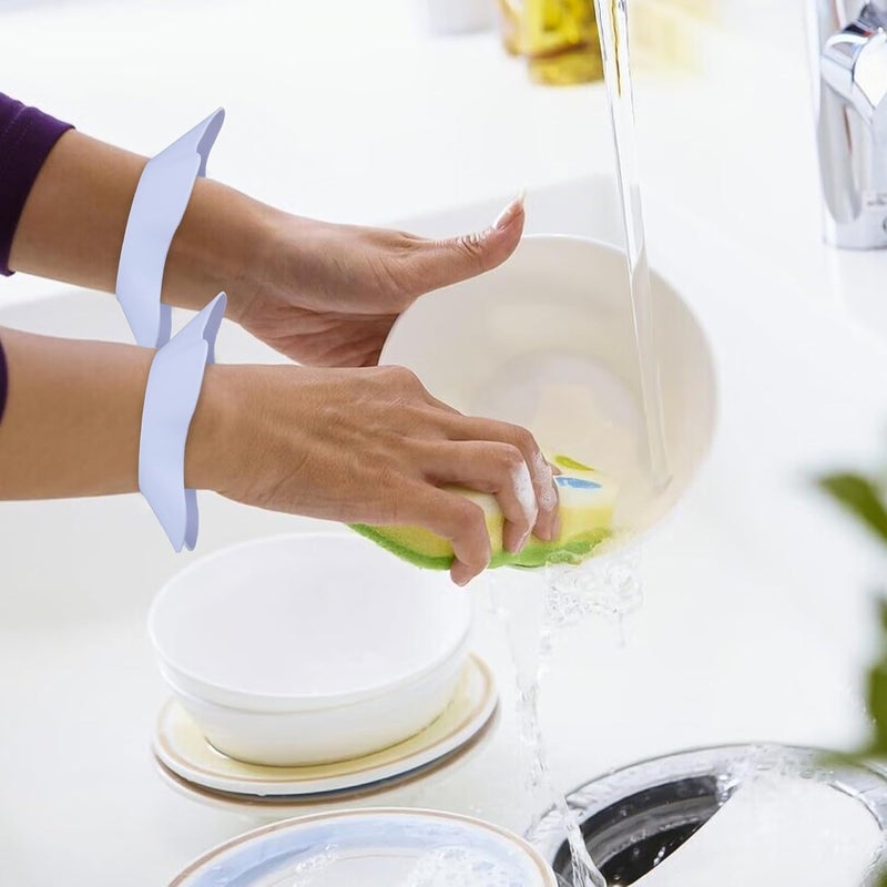 Orbica Silicone Face Washing Wristbands for Women - Soft Absorbent Wrist Band for Preventing Water Mess During Skincare, Makeup, and Face Wash Routine (Multi-1 Pair) - Image 5