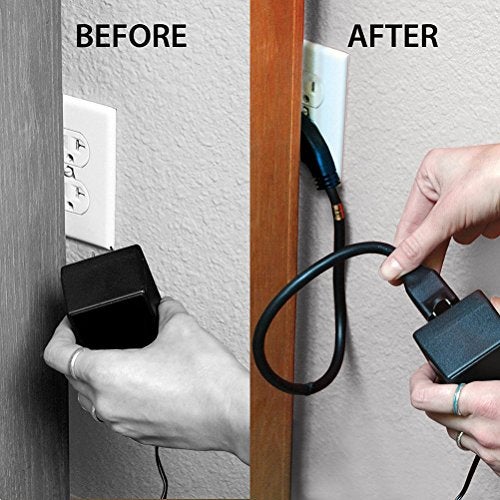 FIRMERST 1875W 6 Feet 15A Low Profile Flat Plug Extension Cord 14 AWG Black, UL Listed - Image 5