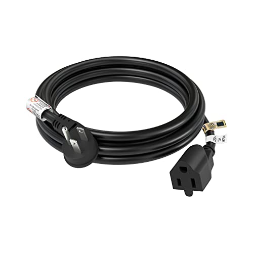 FIRMERST 1875W 6 Feet 15A Low Profile Flat Plug Extension Cord 14 AWG Black, UL Listed - Image 1