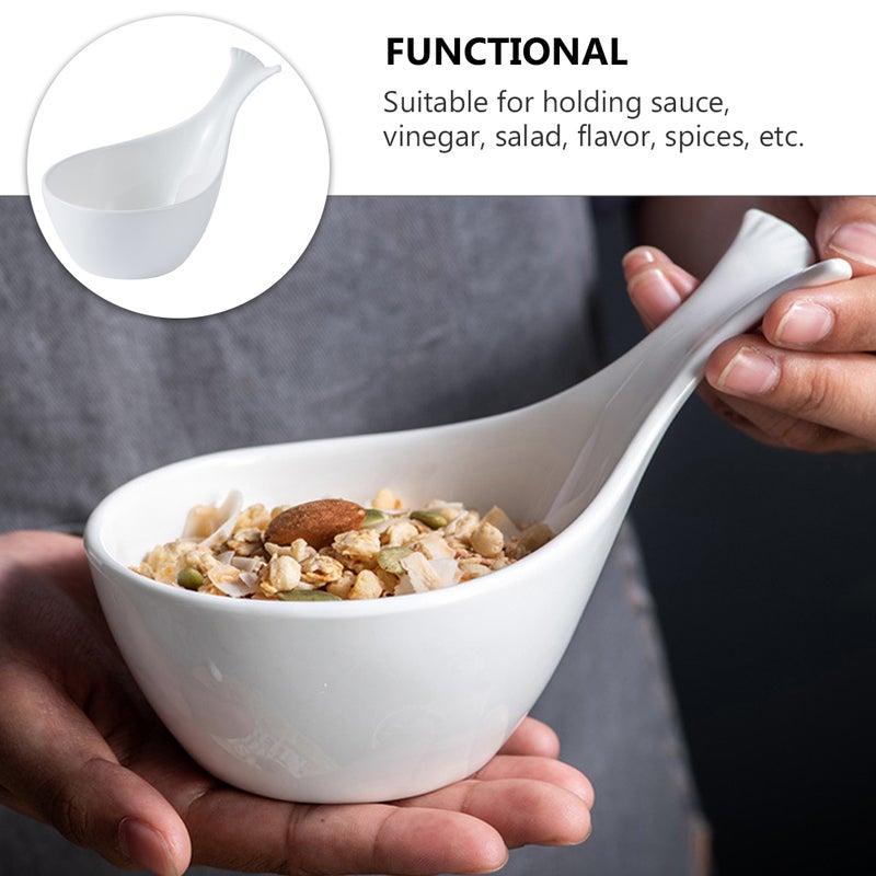 Shape Sauce Dish Practical Sauce Dish Ceramic Sauce Plate Fruit Bowl - Image 4