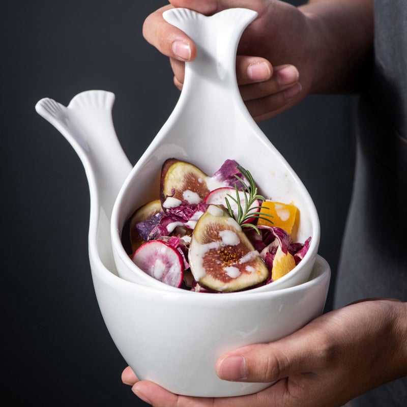Shape Sauce Dish Practical Sauce Dish Ceramic Sauce Plate Fruit Bowl - Image 1