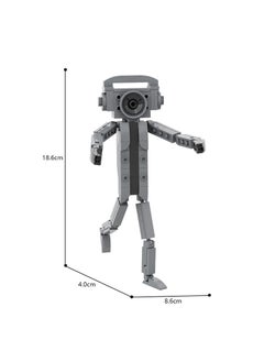 Y&D Skibidi Toilet Man Toy Building Blocks  116 PCS Camera Man Toy Ideas Toys Battle Horror Game Model Ideas Toys Gifts for Adult & Kids 