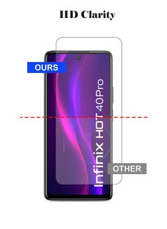 Techie 2 Pack HD Tempered Glass Screen Protector for Infinix Hot 40 / Hot 40 Pro - Anti Reflection Anti Bubbles 9H Hardness 0.33 mm Rounded Edges Easy Installation  - Image 5