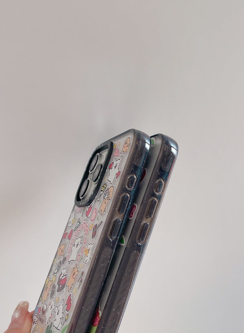 Puppy Doodles: iPhone 15 Pro Max Canine Cuteness Series Case