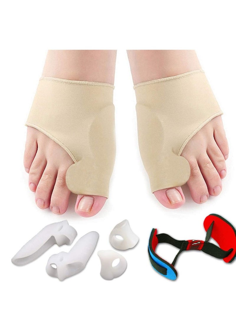 Gerenic Toe Spacer Separators And Pain Relief Brace Straighteners Splint 7Pc - Image 1
