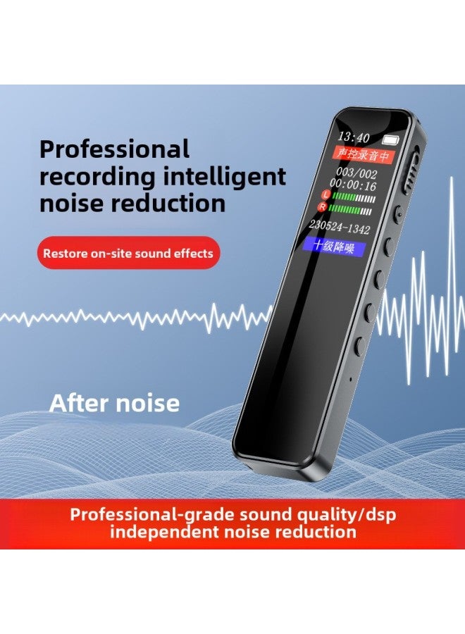 Generic Recording Pen High Definition Noise Reduction Super Long Standby Class Recorder Special Artifact Recording Pen Voice To Text Professional-Color:Ultimate Edition [noble Black] [ten Levels Noise Reduction] Large Battery-Capacity:Free 128g [free Lanyard + Headphones + Ai To Text Card]  - Image 4