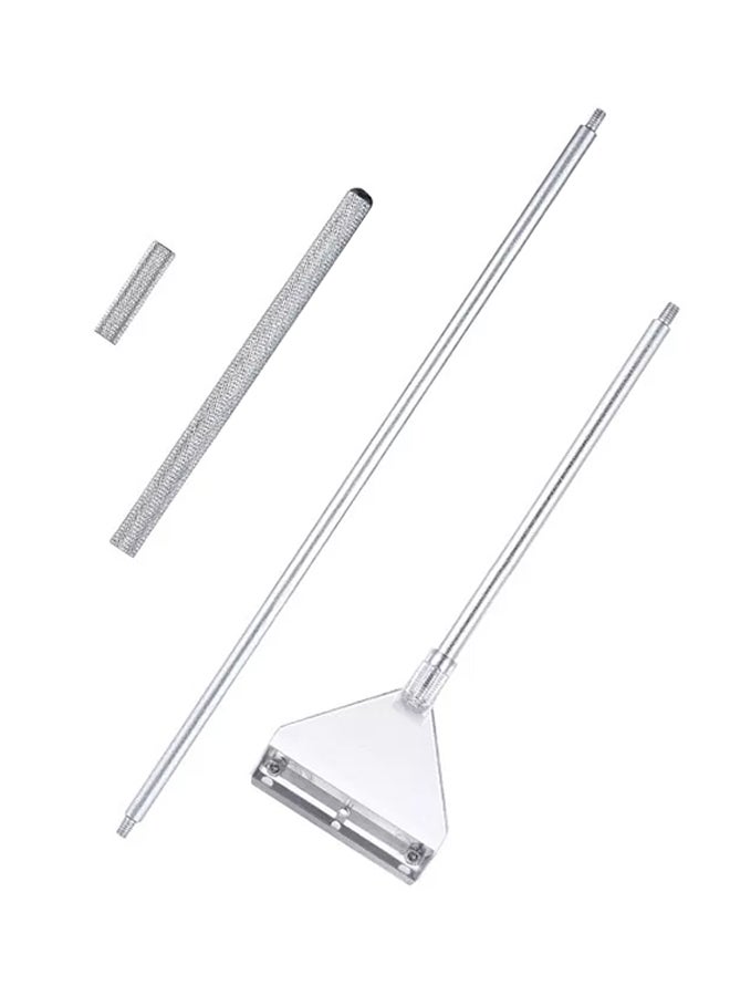 NIBEMINENT 4-Piece Aquarium Algae Scraper Tool Set Silver 115grams