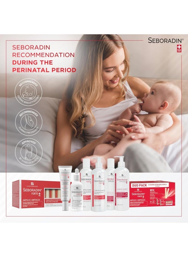 Seboradin Hair Loss and Regrowth Fitocell Shampoo with Swiss Technology Stem Cells Phytocelltec™ Malus Domestica and Biotin, for Men and Women, 200 ml - Image 5