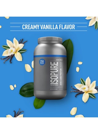 Zero Carb Whey Isolate Protein Powder Creamy Vanilla 3 lbs - view 2