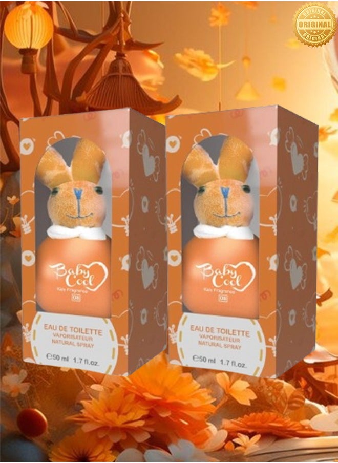 بيبي كول - 2 قطع عطر بيبي رقم 08 للبنات 50 مل - Image 1