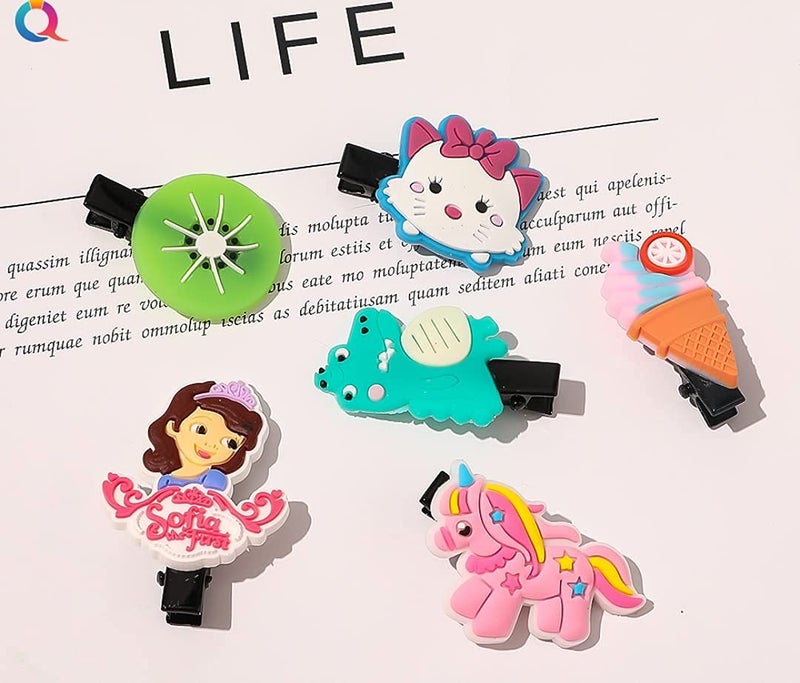 FAVELA 30 Pcs Rainbow Unicorn Ice Cream Hair Clips Set Baby Hairpin For Kids Girls Toddler Barrettes Hair Accessories. - Image 3