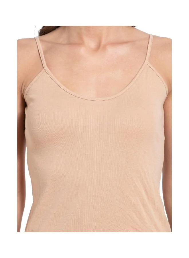 Jockey Skin Jockey 1487 Women Super Combed Cotton Rib Camisole with Adjustable Straps and StayFresh Treatment for Women | Best Price UAE