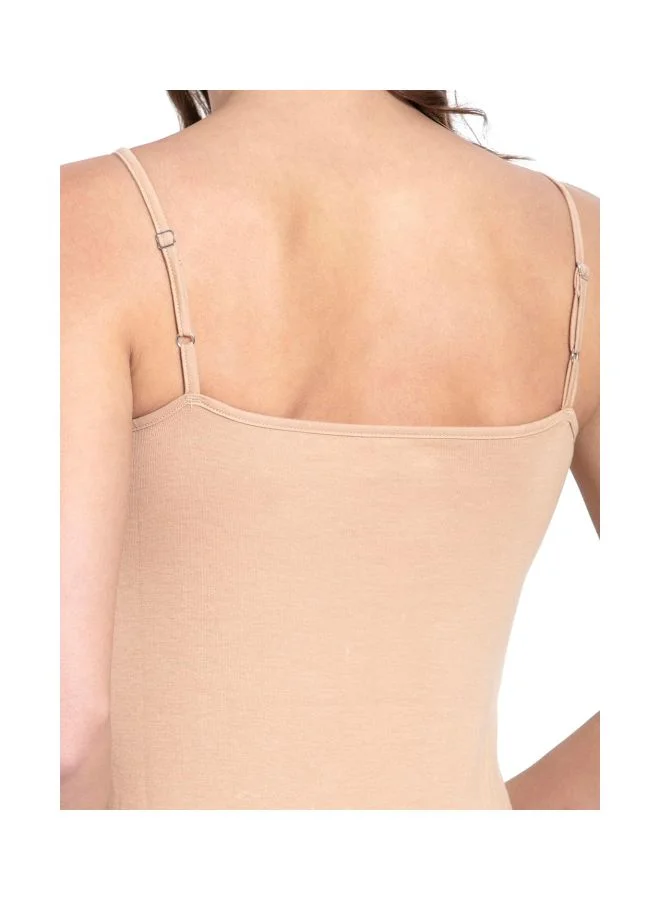 Jockey Skin Jockey 1487 Women Super Combed Cotton Rib Camisole with Adjustable Straps and StayFresh Treatment for Women | Best Price UAE